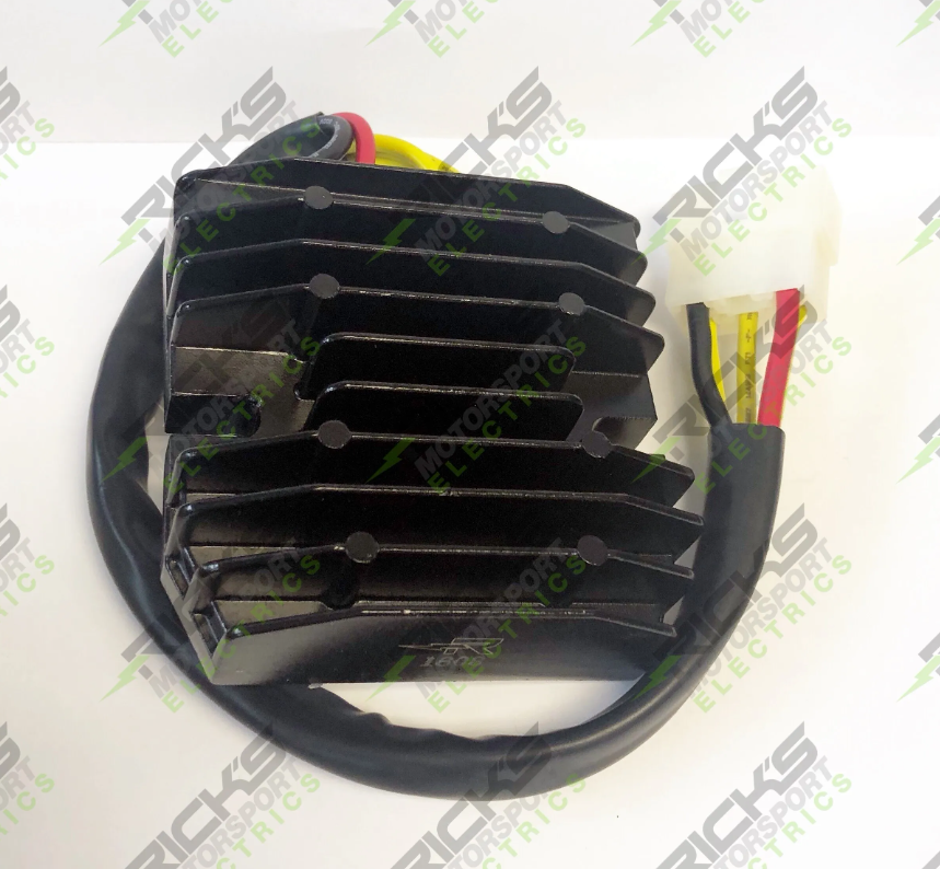 Rick's Motorsports Electrics Universal Hot Shot Lithium Ion Compatible Rectifier-Regulator for Triumph Bonneville T100 '04-20, TT600 '89-05 Rick's Motorsports Electrics Universal Hot Shot Lithium Ion Compatible Rectifier-Regulator for Triumph Bonneville T100 '04-20, TT600 '89-05